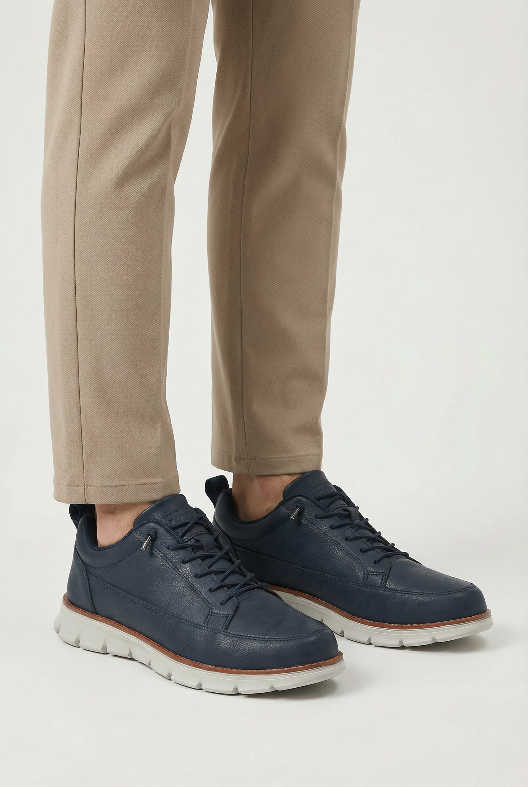 Zapatillas Hombre Cuero Genuino Diseño Ergonómico Con Plantilla Acolchada 1
