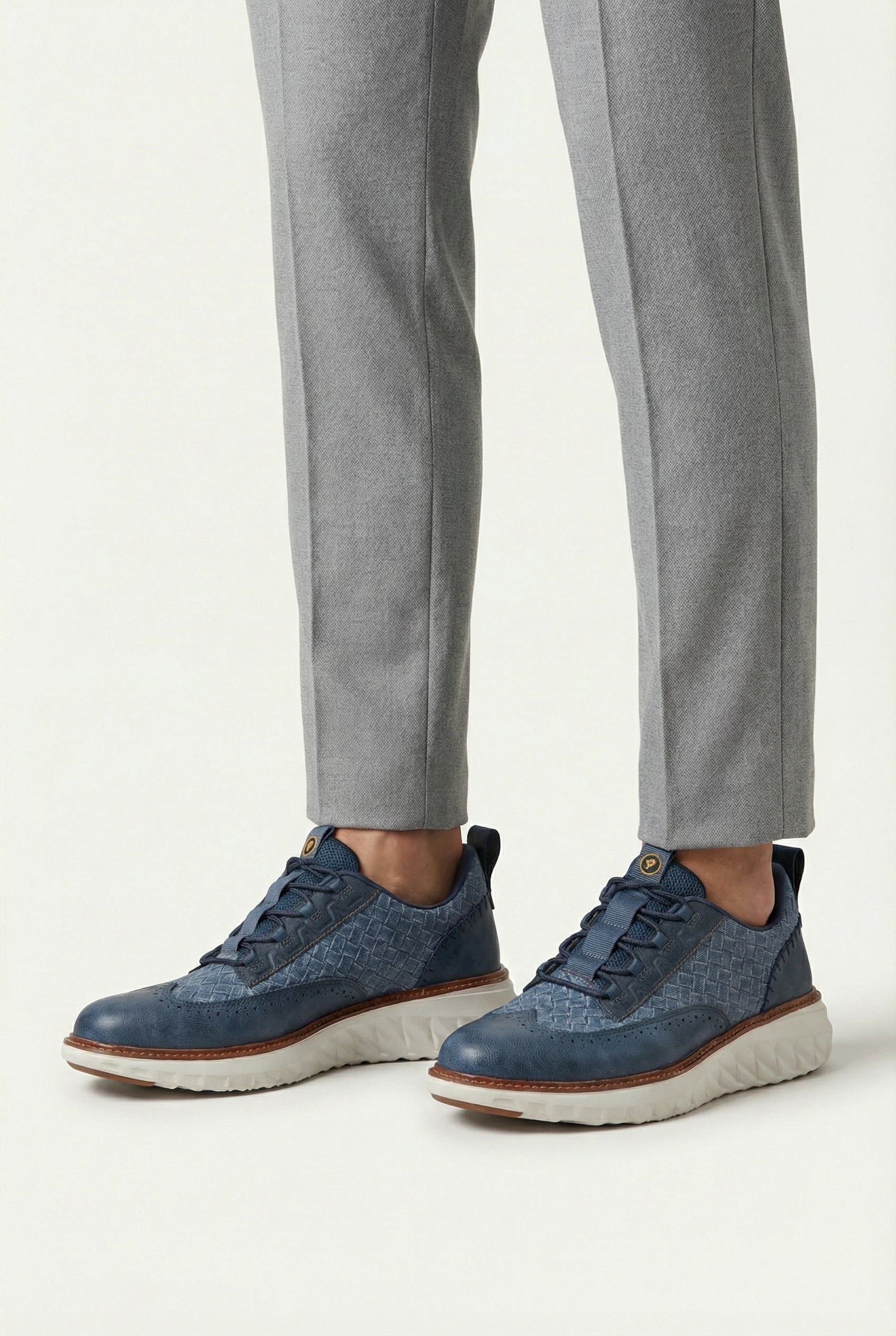 Zapatillas Hombre Cuero Genuino Transpirables Con Plantilla Ortopédica Livianas 1