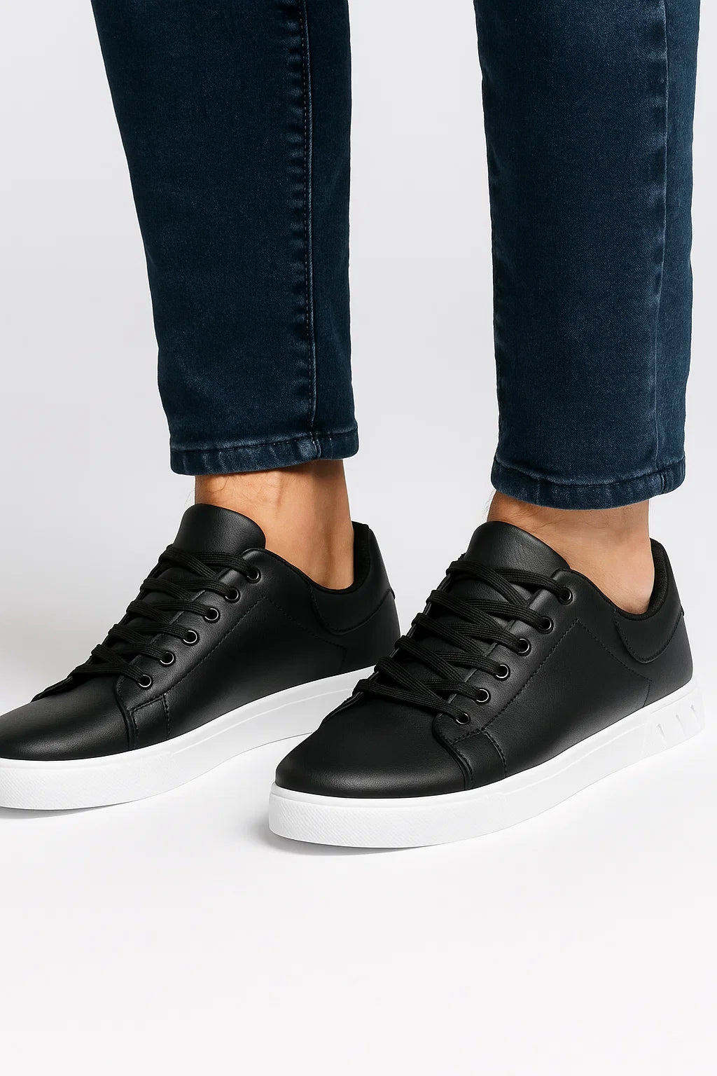 Zapatillas de Hombre Casual PVC Duraderas con Cordones 0