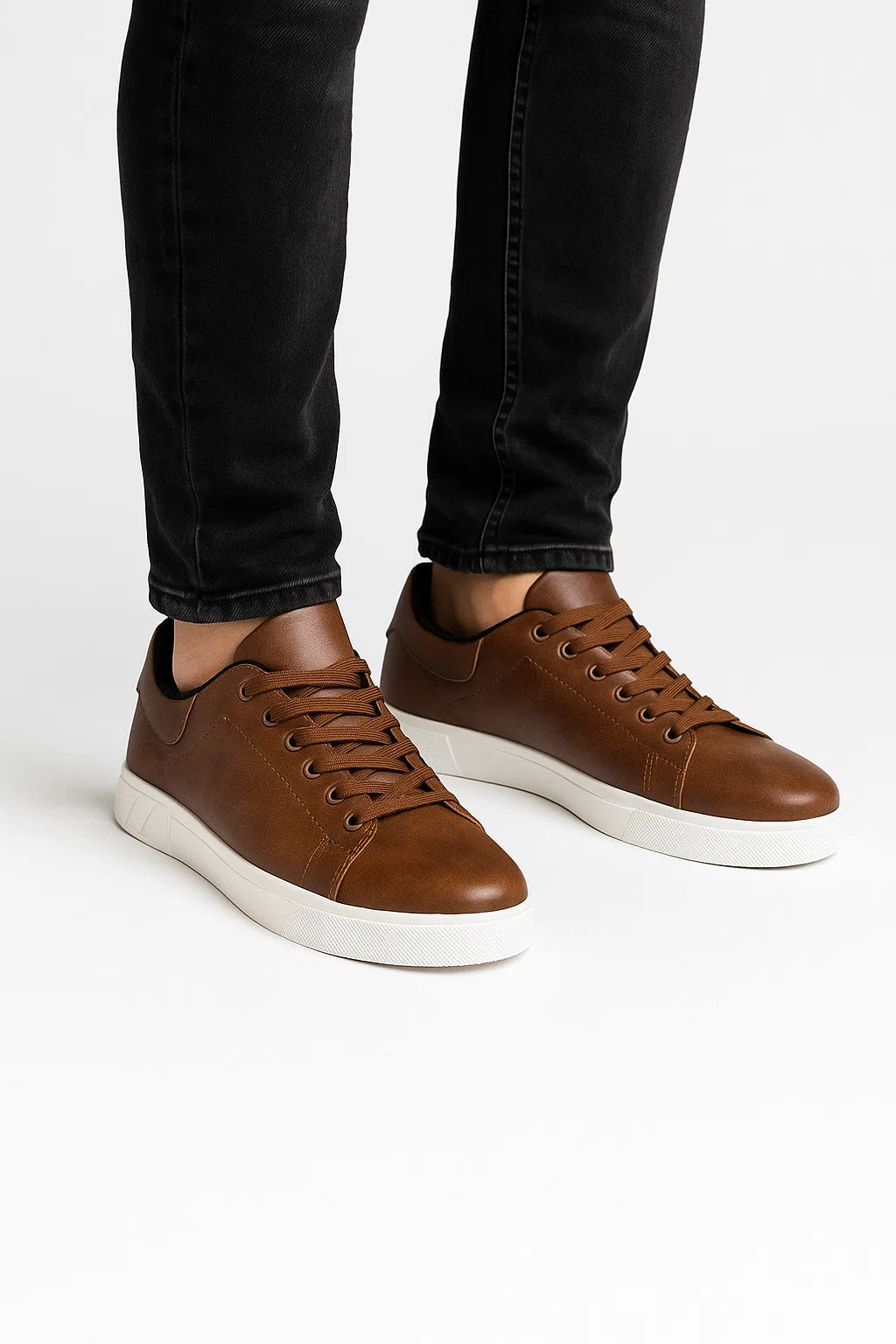 Zapatillas de Hombre Casual PVC Duraderas con Cordones 3