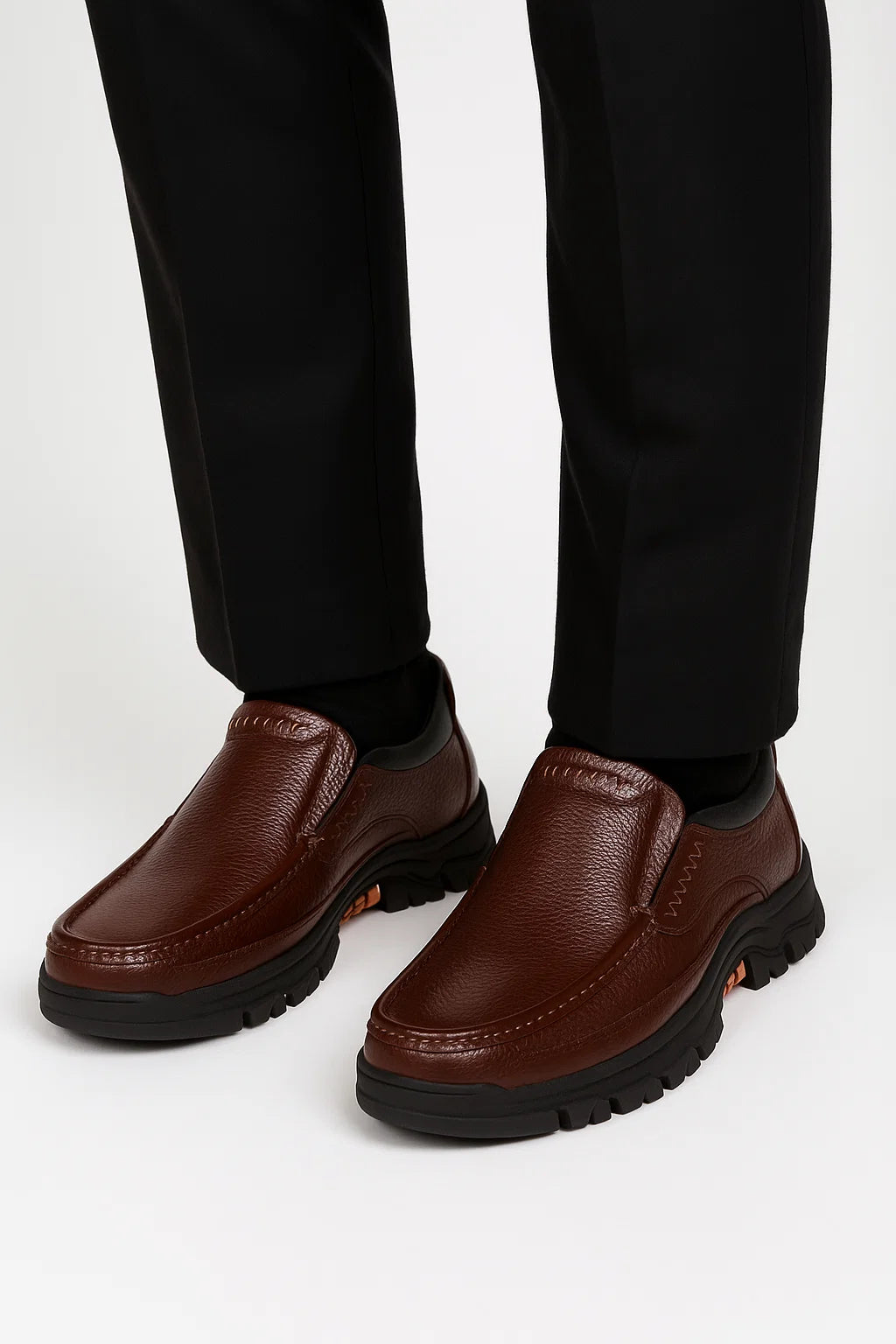 Zapatos Oxford Hombre Cuero Antideslizante Formal 3