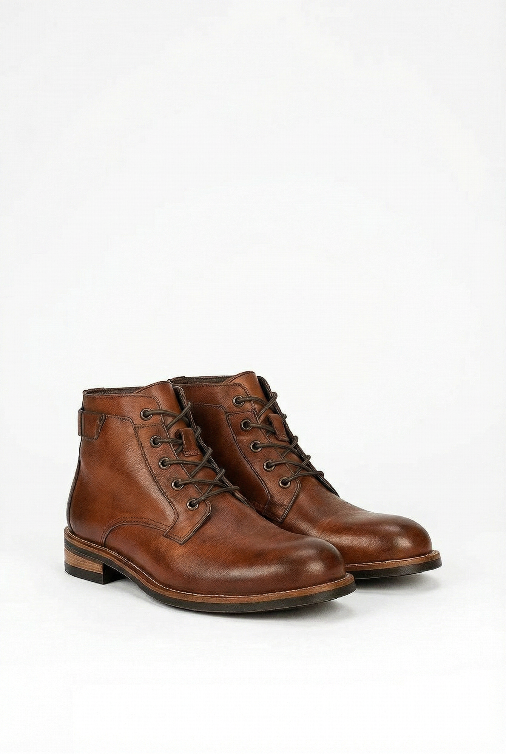 Botas para Hombre de Cuero con Cordones