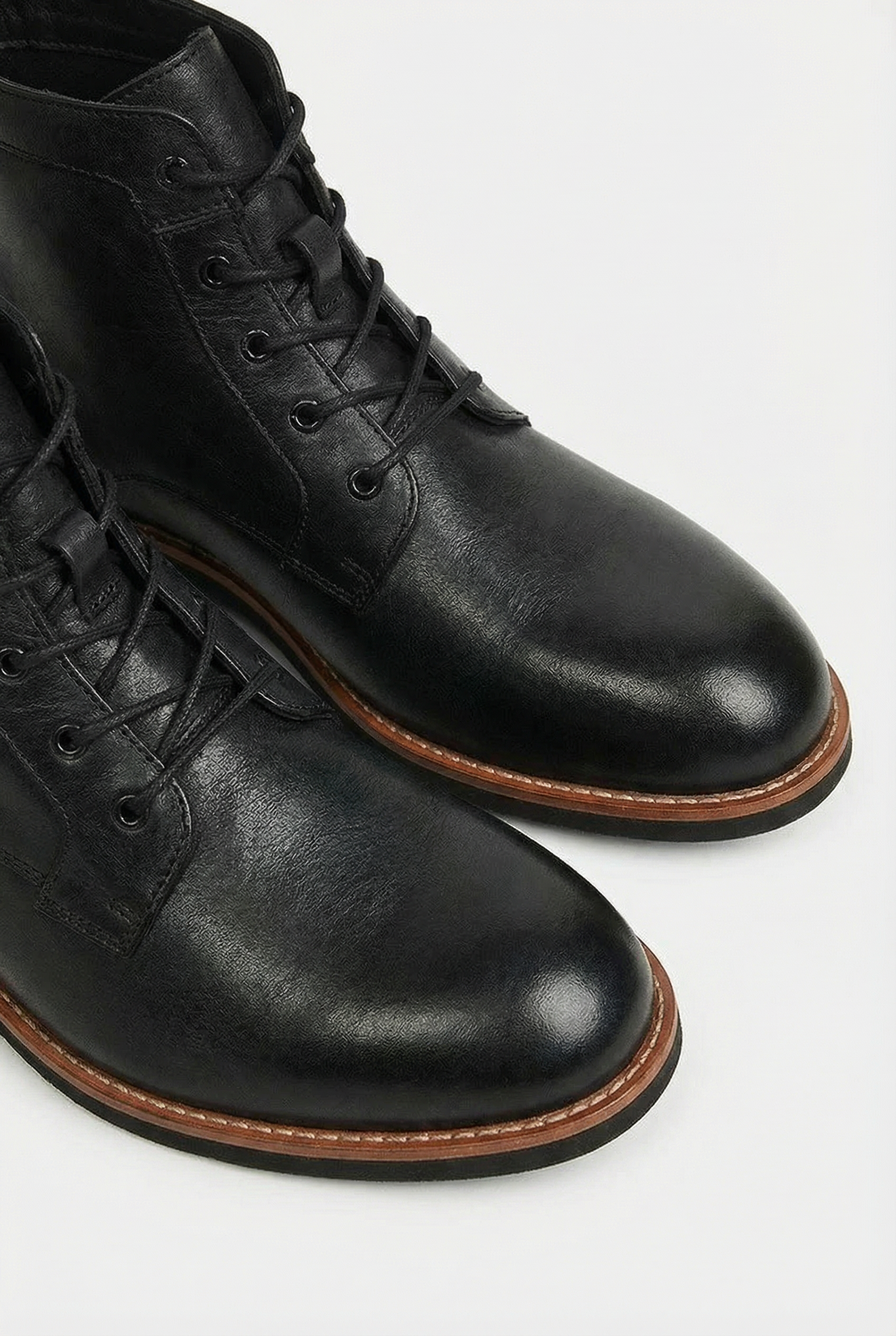 Botas para Hombre de Cuero con Cordones