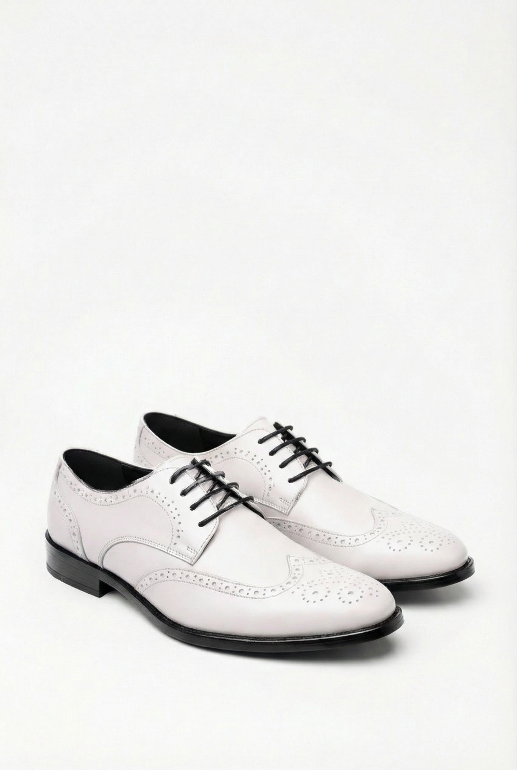 Zapatos Oxford Hombre Cuero Con Perforaciones Brogue Diseño Elegante