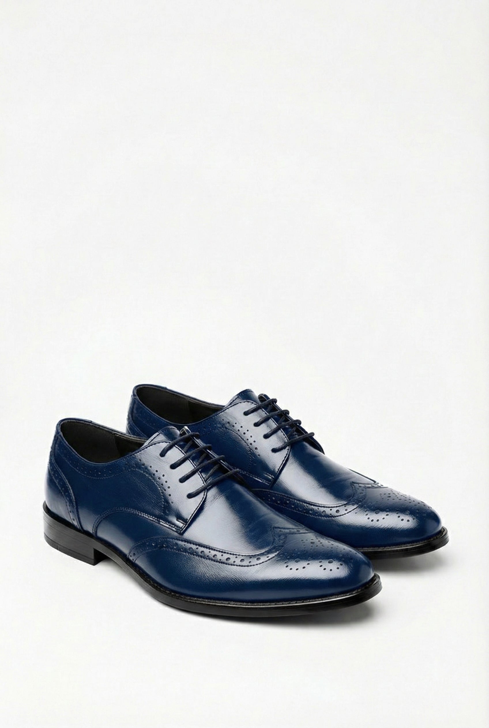 Zapatos Oxford Hombre Cuero Con Perforaciones Brogue Diseño Elegante