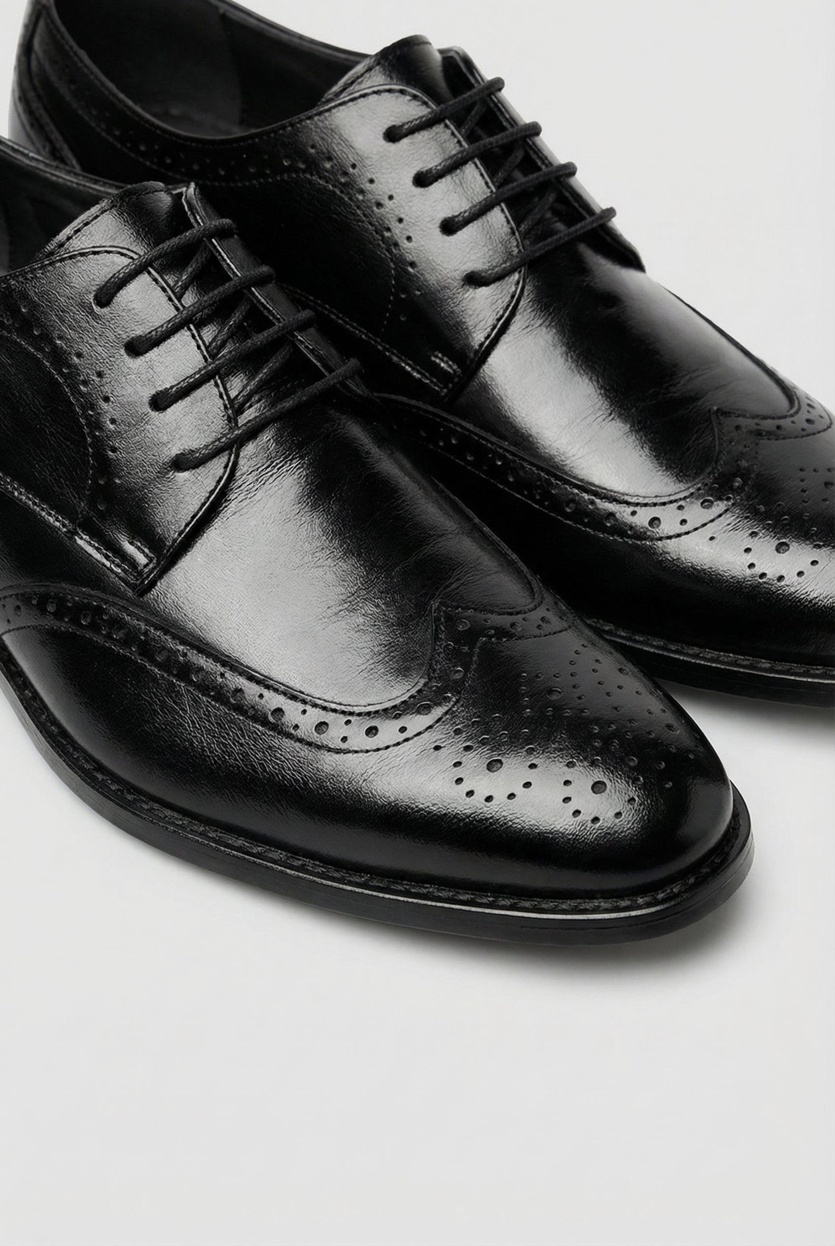 Zapatos Oxford Hombre Cuero Con Perforaciones Brogue Diseño Elegante