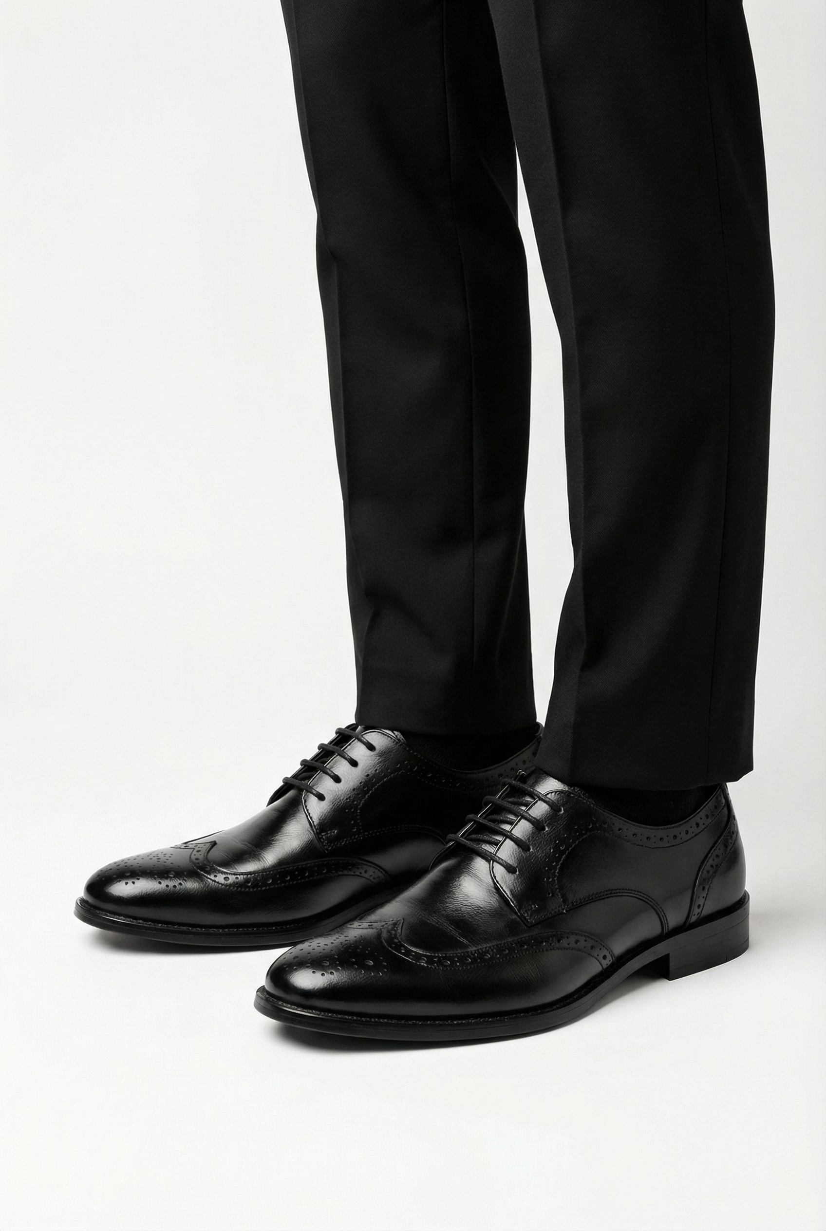 Zapatos Oxford Hombre Cuero Con Perforaciones Brogue Diseño Elegante