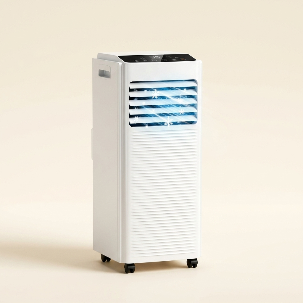 Aire Acondicionado Portátil 7000 BTU con Deshumidificador y Ventilador